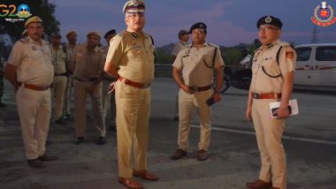 G20 Summit 2023: Top Delhi Police Official Inspects Security Arrangements at Border Areas Ahead of Mega Summit in National Capital (Watch Video)