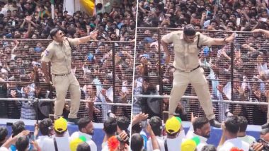 Hyderabad Police Shows Off Dancing Skills During Ganpati Procession, Video of His Performance Goes Viral