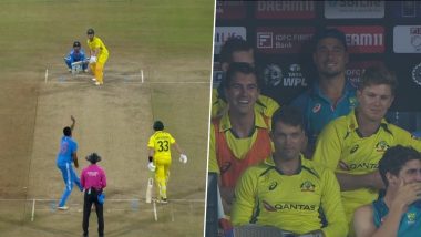 David Warner Batting Right-Handed! Australian Dugout's Reaction As the Southpaw Switches Hand While Facing Ravi Ashwin During IND vs AUS 2nd ODI 2023 Goes Viral!