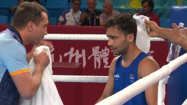 Deepak Bhoria Crashes Out of Asian Games 2023 With Defeat To Japanese Opponent Tomoya Tsuboi in Round of 16 Tie