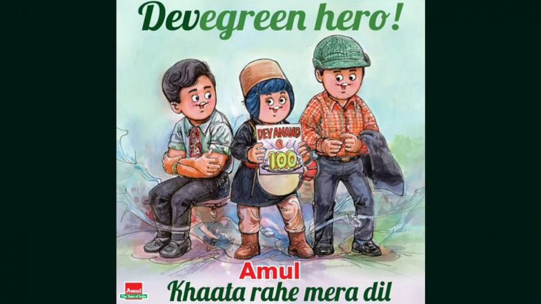 Amul Topical Honours Indian Cinema Legend Dev Anand On His 100th Birth Anniversary (See Pic)