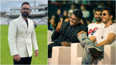 Jawan: Dinesh Karthik Praises Shah Rukh Khan-Starrer, Cricketer Goes Nostalgic Over Atlee’s Viral Meetup with SRK During 2018 IPL Tourney