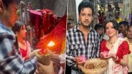 Yaariyan 2: Divya Khosla Kumar and Yash Dasgupta Visit Kalighat Temple in Kolkata Ahead of Their Film&rsquo;s Release (Watch Video)