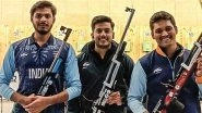 India Wins First Asian Games 2023 Gold Medal! Divyansh Panwar, Rudrankksh Patil and Aishwary Pratap Tomar Bag Top Prize in Men&rsquo;s 10m Air Rifle Shooting Team Event