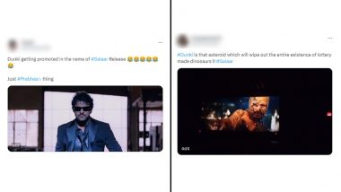 Dunki vs Salaar: Shah Rukh Khan and Prabhas Fans Engage in Heated ‘Meme’ Wars After Both Films Are Poised To Clash on Christmas 2023!