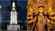 Kolkata Durga Puja 2023 Pandal Theme Is Chandrayaan-3! Puja Committee Names It 'Chandralok-e Uma' aka Goddess Durga on the Moon