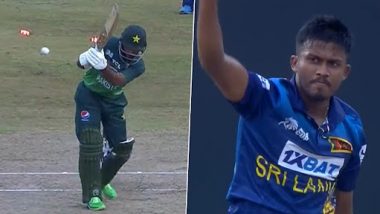 Fakhar Zaman Wicket Video: Watch Pramod Madushan Castle Ace Opening Batter During PAK vs SL Asia Cup 2023 Super Four Match