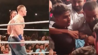 Fans Fight Over John Cena’s T-Shirt at Gachibowli Indoor Stadium in Hyderabad During WWE Superstar Spectacle 2023 Event, Video Emerges