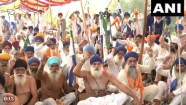 Punjab Farmer's Protest: Farmers in Amritsar Continue 'Rail Roko Andolan' Over MSP Demands (Watch Video)