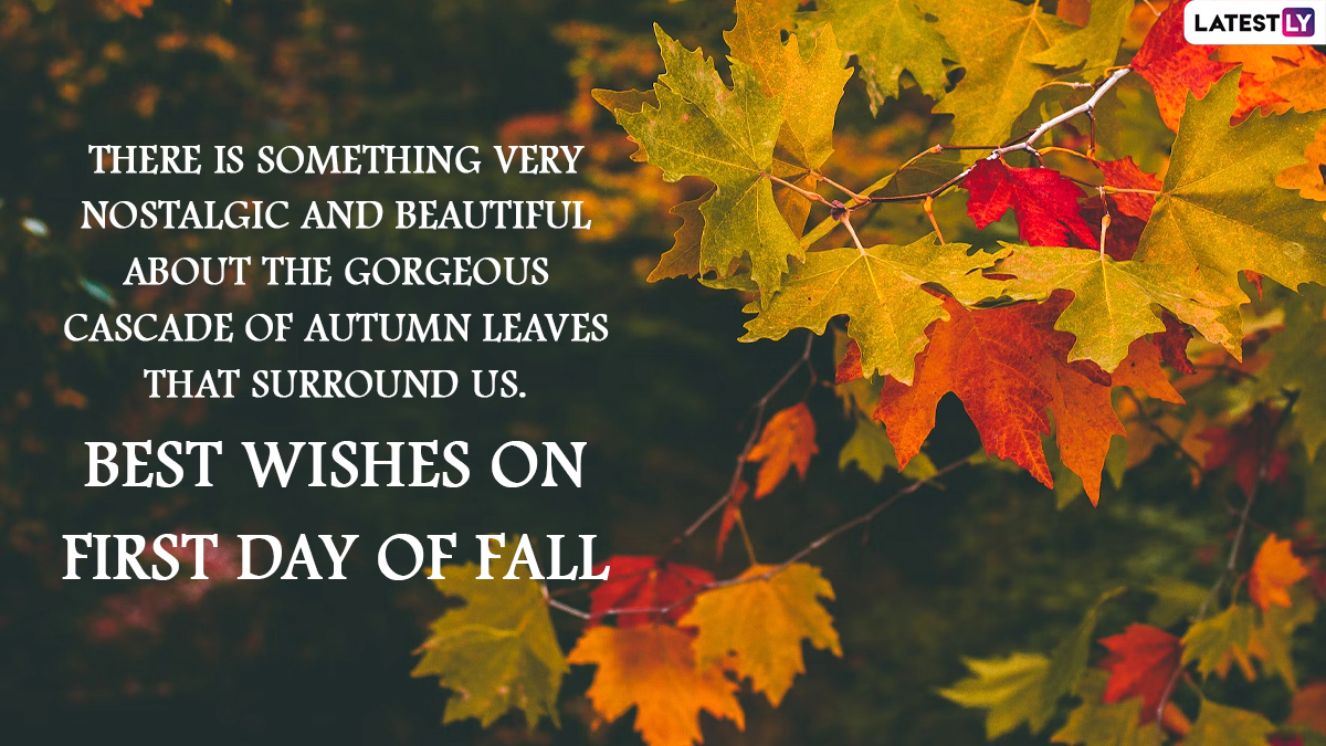 Happy First Day of Fall 2023 Greetings and Autumnal Equinox Wishes ...