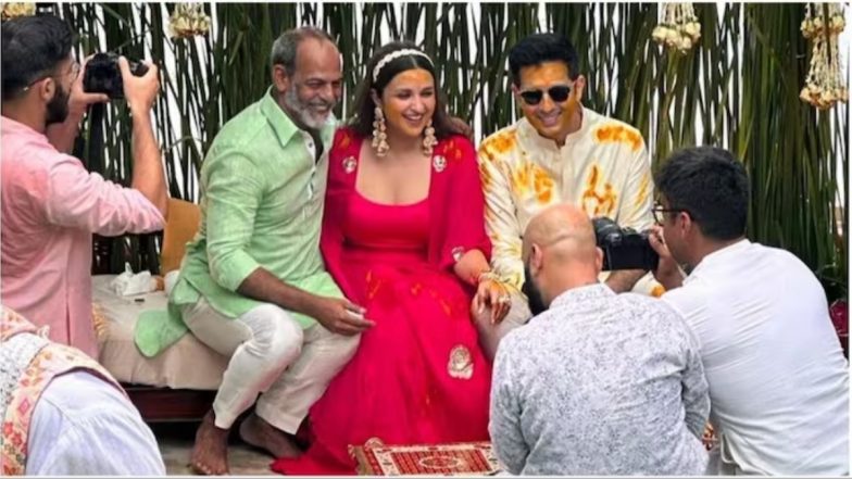 Parineeti Chopra Ditches Yellow For Her Haldi Ceremony; Raghav Chadha Looks Joyous in This Unseen Video From Their Pre-Wedding Festivities - WATCH