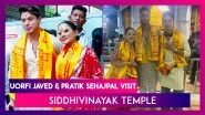 Ganesh Chaturthi 2023: Uorfi Javed And Pratik Sehajpal Visit Siddhivinayak Temple To Seek Lord Ganesha&rsquo;s Blessings