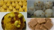 Ganesh Chaturthi Prasad & Naivedya Items for 10 Days: From Modak to Sukhdi, Favourite Foods of Gajanana You Can Prepare at Home for Ganesh Festival 2023