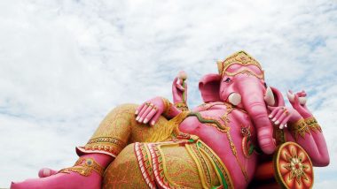 30-ft Tall Lord Ganesha Idol Installed in Guwahati Ahead of Ganesh Chaturthi 2023 Celebrations