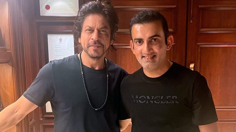 ‘Not Just the King of Bollywood but the King of Hearts’ Gautam Gambhir Reacts After Meeting Jawan Star Shah Rukh Khan, Shares Picture