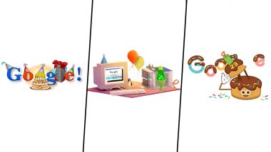 Google Birthday 2023: Search Engine Celebrates 25th Anniversary, Shares Birthday Doodles Video Online (Watch)