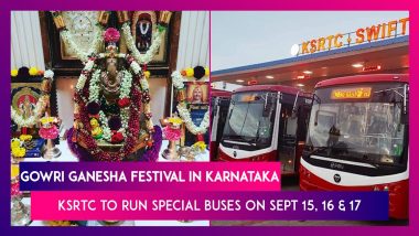 Gowri Ganesha Festival 2023 In Karnataka: KSRTC To Run Special Buses On September 15, 16 And 17 For Convenience Of Commuters