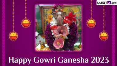 Gowri Ganesha 2023 Festival Wishes & Gowri Habba Images: WhatsApp Messages, Greetings, SMS, Wallpapers and Quotes To Celebrate the Festival Day