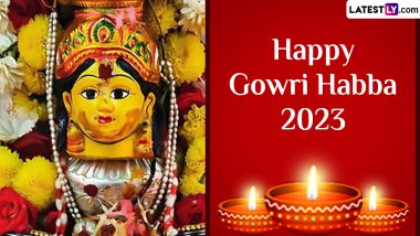 Gowri Habba 2023 Images & HD Wallpapers for Free Download Online: Wish Happy Gowri Habba With WhatsApp Messages, Greetings and Texts With Family and Friends