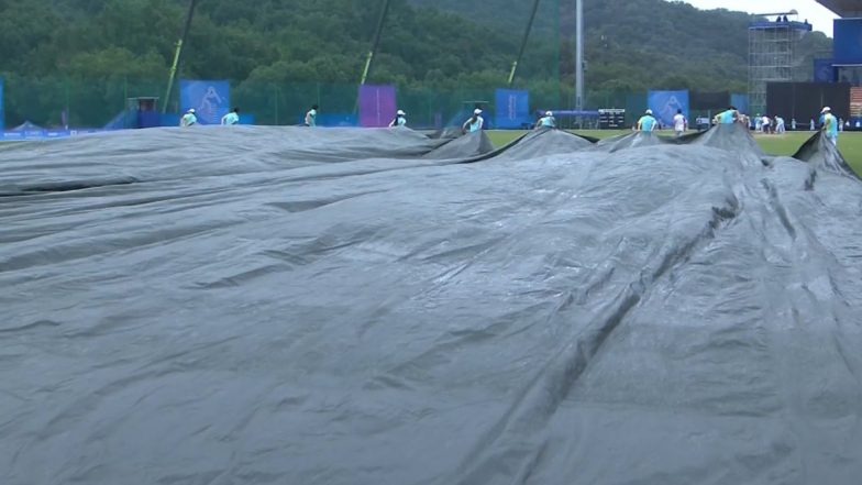 Rain Stops Play in India Women vs Malaysia Women Asian Games 2023 Quarterfinal Cricket Match in Hangzhou