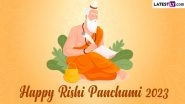 Rishi Panchami 2023 Wishes & Greetings: WhatsApp Messages, SMS, Images and HD Wallpapers To Send on This Auspicious Day