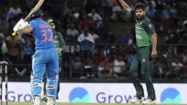 Haris Rauf Gives Send-Off to Ishan Kishan After Dismissing Him During IND vs PAK Asia Cup 2023 Match, Video Goes Viral