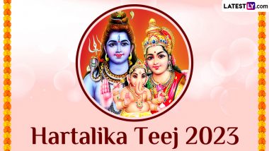 When Is Hartalika Teej 2023? Know Date, Shubh Muhurat, Puja Vidhi and Significance of the Auspicious Hindu Festival