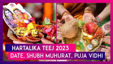 Hartalika Teej 2023: Date, Shubh Muhurat, Significance, Puja Vidhi Of The Festival Dedicated To Lord Shiva & Goddess Parvati