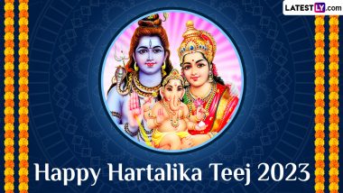 Happy Hartalika Teej 2023 Greetings & SMS: WhatsApp Messages, Facebook Status, Images, Quotes and HD Wallpapers for the Happy Celebrations