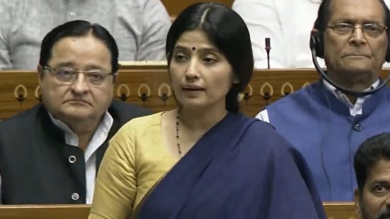 Women’s Reservation Bill: Samajwadi Party Has Been Demanding Quota for Women From OBC, SC and Minorities, Says Dimple Yadav in Lok Sabha (Watch Video)