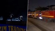 Mumbai Fire Video: Blaze Erupts at Scrap Godown in Kurla, Firefighting Operation Underway
