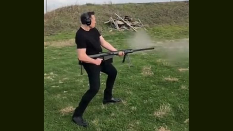 Elon Musk Hip-Firing Video: Billionaire Hip-Fires Barrett 50 Caliber Sniper Rifle, Shares Clip