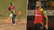 Imran Tahir Performs Cristiano Ronaldo&rsquo;s &lsquo;SIUUU&rsquo; Celebration While Registering Figures of 3/7 During CPL 2023 Qualifier 2 Match (Watch Video)