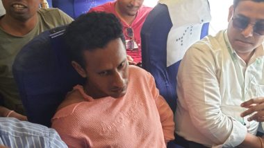IndiGo Passenger Attempts To Open Emergency Door on Guwahati-Agartala Flight Midair, Arrested (Watch Video)