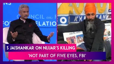 India-Canada Row: ‘Not Part Of Five Eyes, FBI’ S Jaishankar On Sharing Intelligence Over Hardeep Singh Nijjar’s Killing