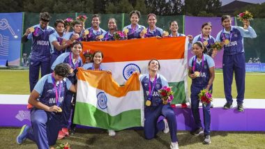 Titas Sadhu, Rajeshwari Gayakwad and Smriti Mandhana Shine As Indian Women’s Cricket Team Clinches Gold Medal at Asian Games 2023 With 19-Run Victory Over Sri Lanka