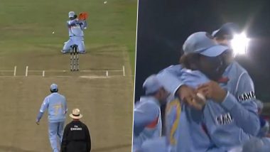 On This Day in 2007: India Beat Pakistan via Bowl-Out After Match Ended in Tie at Inaugural T20 World Cup (Watch Video)