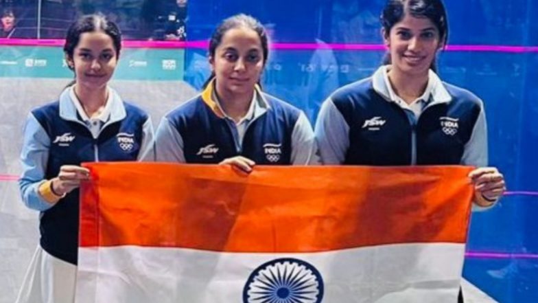 India vs Hong Kong Asian Games 2023 Squash Live Streaming Online: Know TV Channel & Free Live Telecast Details of Women's Team Semifinal Match in Hangzhou