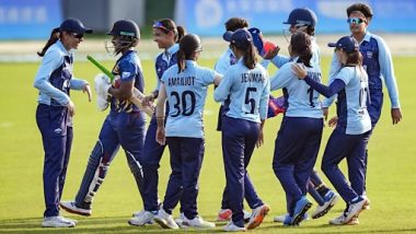 'Well Played Girls!' Fans Rejoice As Indian Women's Cricket Team Wins Asian Games 2023 Gold Medal With Victory Over Sri Lanka in Final