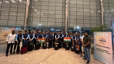 Indian Men’s Cricket Team Leaves for Hangzhou From Mumbai To Compete at Asian Games 2023 (See Pics)