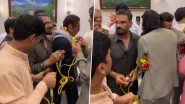 Jackie Shroff, Arjun Rampal, Suniel Shetty and Pankaj Tripathi Enjoy Aarti at CM Eknath Shinde&rsquo;s Ganesh Pooja (Watch Video)