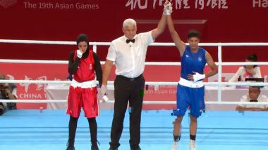 Boxing at Asian Games 2023: Jaismine Lamboria Enters Women's 60 kg Category Quarterfinal, Beats Saudi Arabia's Hadeel Ghazwan Ashour in Round of 16 Clash