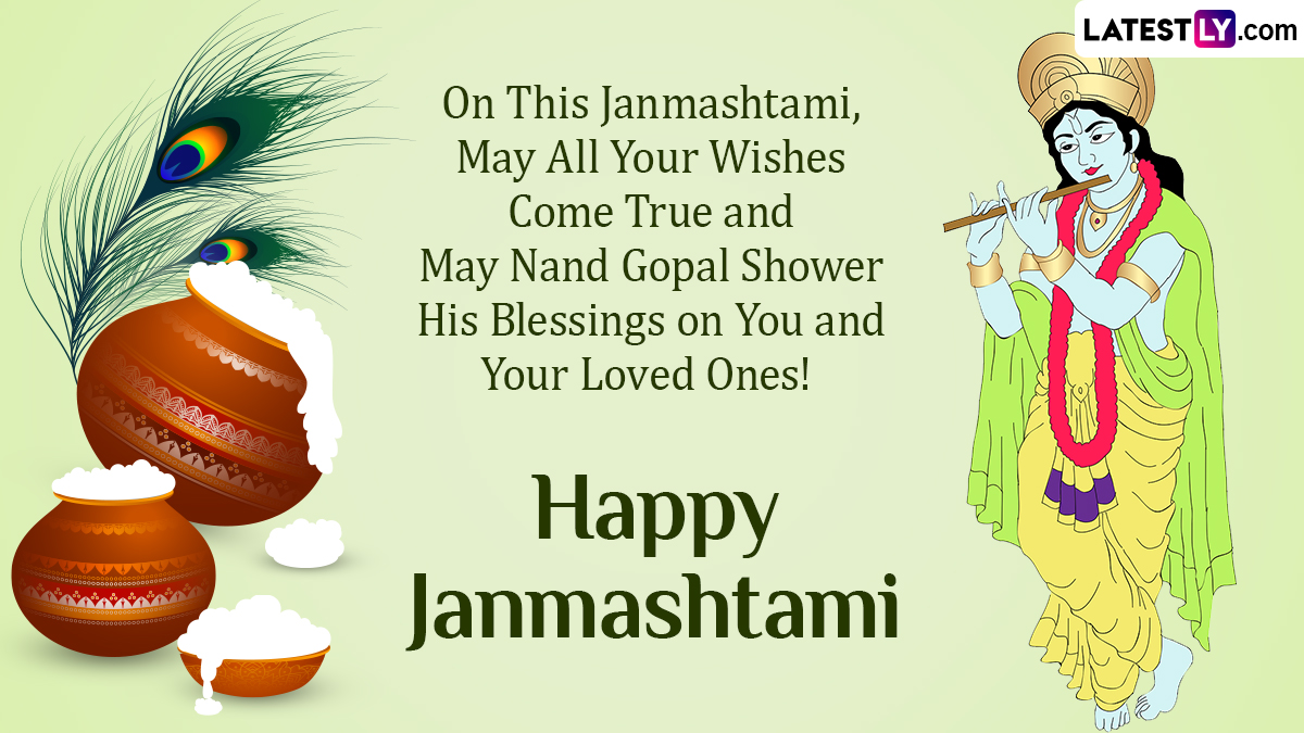 Krishna Janmashtami 2023 Advance Greetings WhatsApp Messages, Images