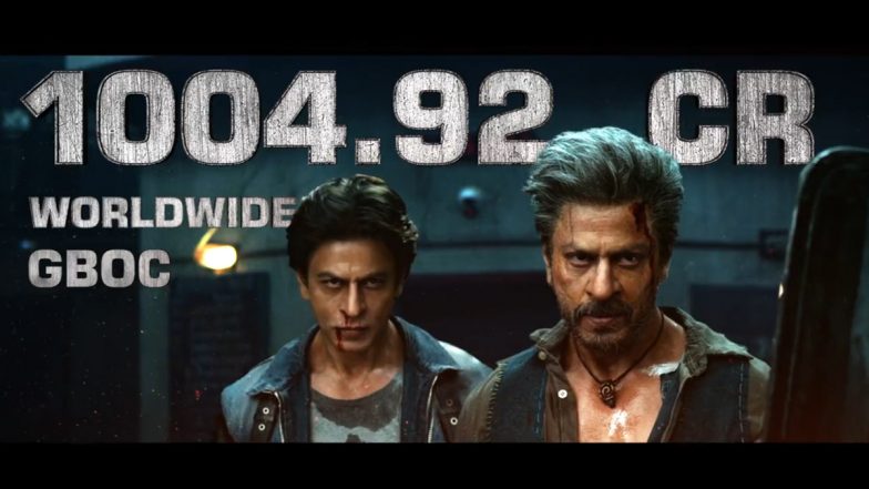 Jawan Box Office Collection: Shah Rukh Khan-Atlee's Film Crosses Rs 1000 Crore Globally; Second SRK Film to Do So in 2023 After Pathaan!