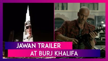 Jawan At Burj Khalifa: Shah Rukh Khan's Film Trailer Lits Up Dubai's Skyscraper