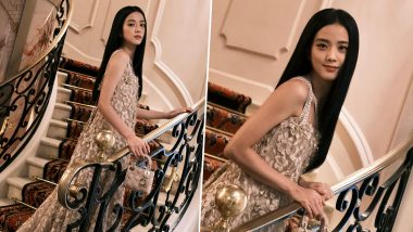 BLACKPINK's Jisoo Dazzles in Golden Floral Maxi Dress, K-Pop Idol Shares Stunning Pics From Dior Beauty Event in Paris