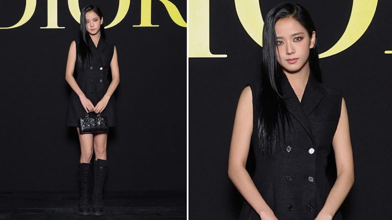 BLACKPINK's Jisoo is a Vision to Behold in Sleeveless Black Dress at Dior Fashion Show in Paris (See Pics)