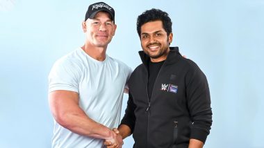 Karthi Sivakumar Meets WWE Superstar John Cena, Shares Picture on Instagram with Heartfelt Note!