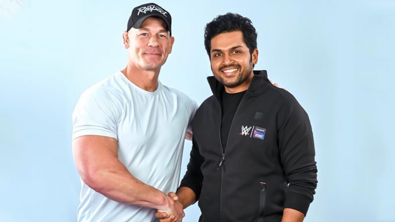 Karthi Sivakumar Meets WWE Superstar John Cena, Shares Picture on Instagram with Heartfelt Note!