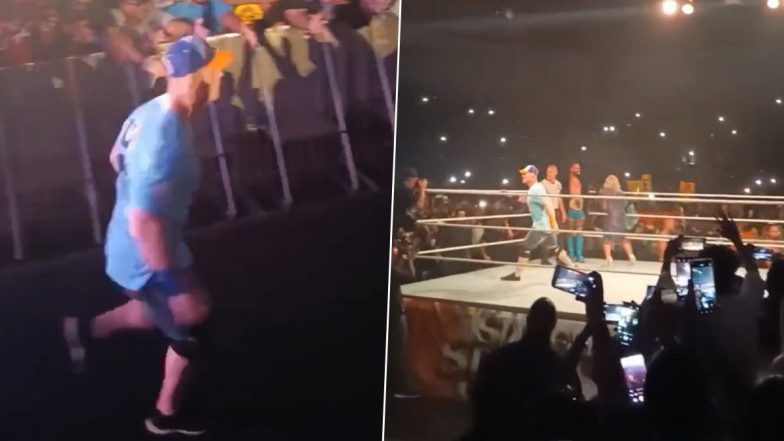 John Cena Receives Thunderous Ovation From Hyderabad Crowd During His Entrance at WWE Superstar Spectacle 2023 (Watch Video)